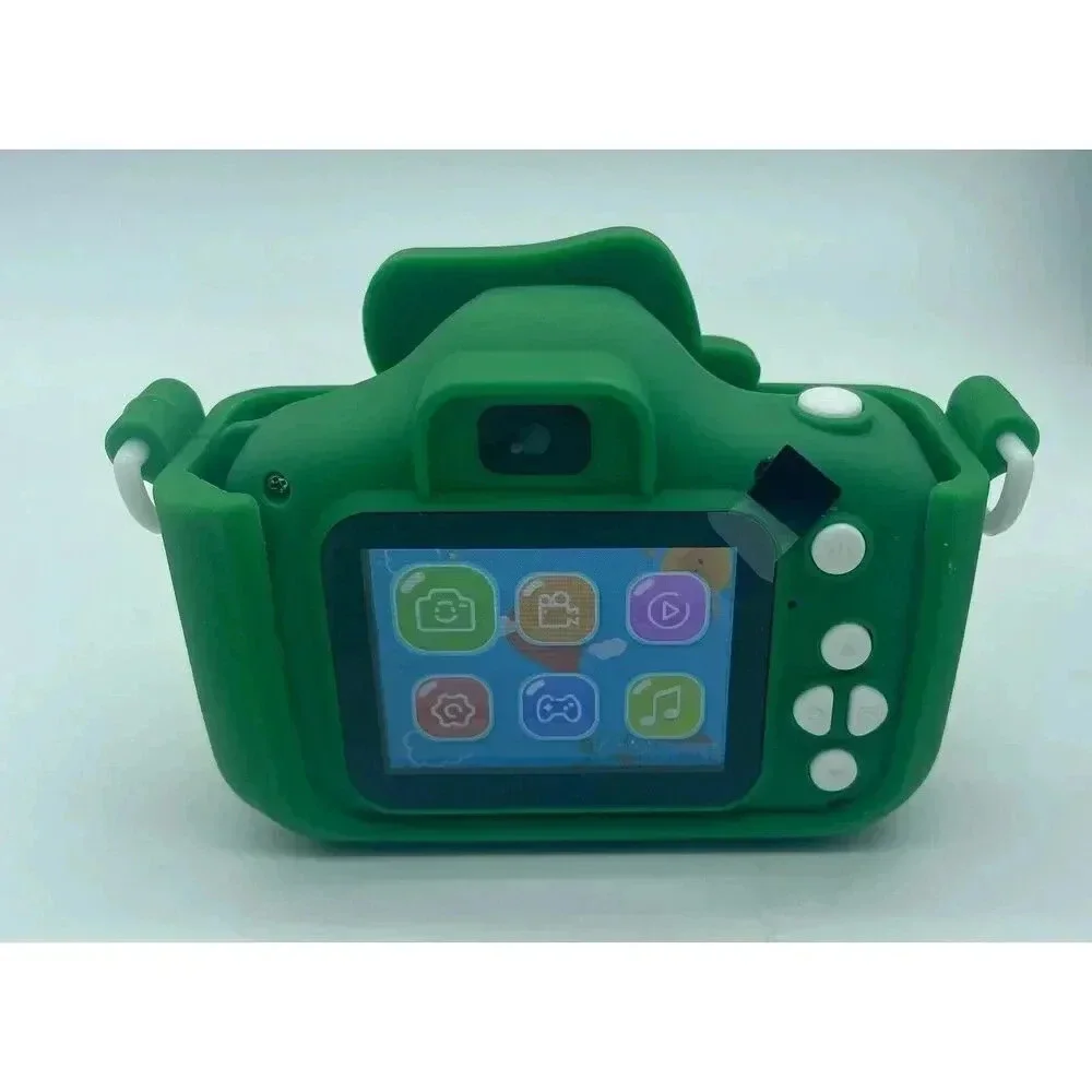 Kids Dinosaur 1080P HD Selfie Digital Video Camera Ages 3-9‎ Green Rechargeable